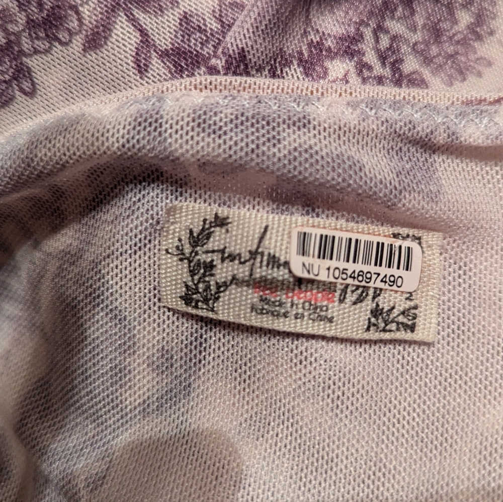NWOT Intimately Free People Night Rhythm Bodysuit in Ivory Combo, Size M - Picture 8 of 9